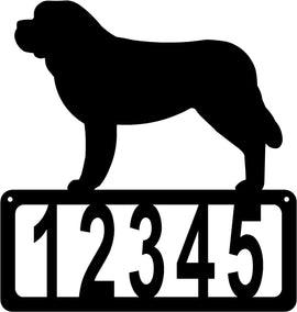 Saint Bernard Dog House Address Sign The Metal Peddler