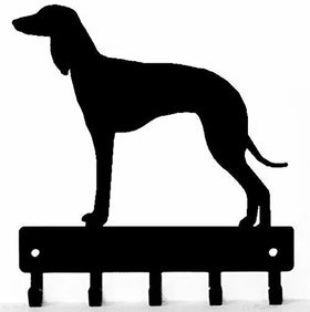 Saluki Dog Key Rack/ Leash Hanger with 5 hooks