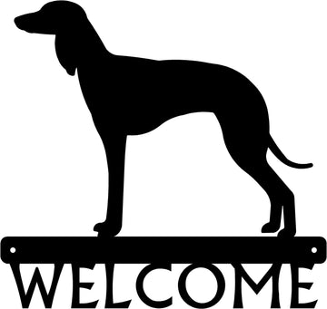 Saluki Dog Welcome Sign or Name Plaque