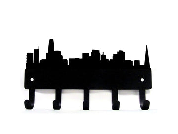 San Francisco City Skyline Key Holder with 5 Hooks