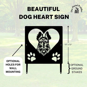Scottish Terrier Name Sign or Heart Memorial Wall or Yard Plaque