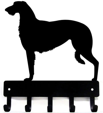 Scottish Deerhound Dog Key Rack/ Leash Hanger The Metal Peddler