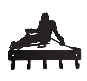 Sled Hockey Key or Medal Holder with 5 Hooks