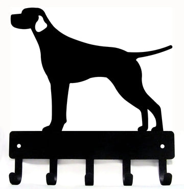 Smooth Pointer key rack/leash holder with 5 hooks