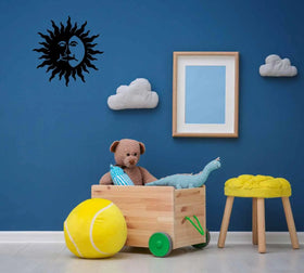 Sun and Moon Metal Art - The Metal Peddler Wall Art wall art