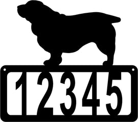 Sussex Spaniel Dog House Address Sign