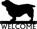 Sussex Spaniel Dog Welcome Sign or Name Plaque The Metal Peddler