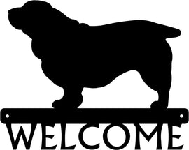 Sussex Spaniel Dog Welcome Sign or Name Plaque