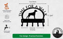 Doberman TIME FOR A WALK Dog Key Rack & Leash Holder - The Metal Peddler Key Rack breed, Breed D, Doberman, Dog, Inv-T, key rack, leash rack
