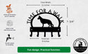 German Shepherd #1 TIME FOR A WALK Dog Key Rack & Leash Holder - The Metal Peddler Key Rack Alsatian, breed, Breed G, Dog, German Shepherd, German Shepherd Standing, GSD, Inv-T, key rack, leash rack