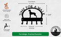 Great Dane TIME FOR A WALK Dog Key Rack & Leash Holder - The Metal Peddler Key Rack Breed G, Dog, Great Dane, Inv-T, key rack, leash rack