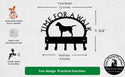 Labrador TIME FOR A WALK Dog Key Rack & Leash Holder - The Metal Peddler Key Rack Breed L, Dog, Inv-T, key rack, Labrador, Labrador Retriever, leash rack