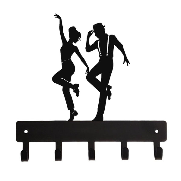 Tap Dance Duet Key Holder with 5 Hooks