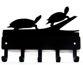 Turtles on a Log Key Holder with Size Options