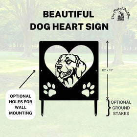 Vizsla Name Sign or Heart Memorial Wall or Yard Plaque