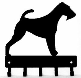 Welsh Terrier Dog Key Rack/ Leash Hanger with 5 hooks