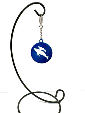 Whales Keychain in Blue | Decorative Accessory The Metal Peddler