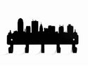 Winston-Salem, NC City Skyline Key Holder The Metal Peddler