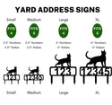 Sheltie Yard Address Sign with Stakes