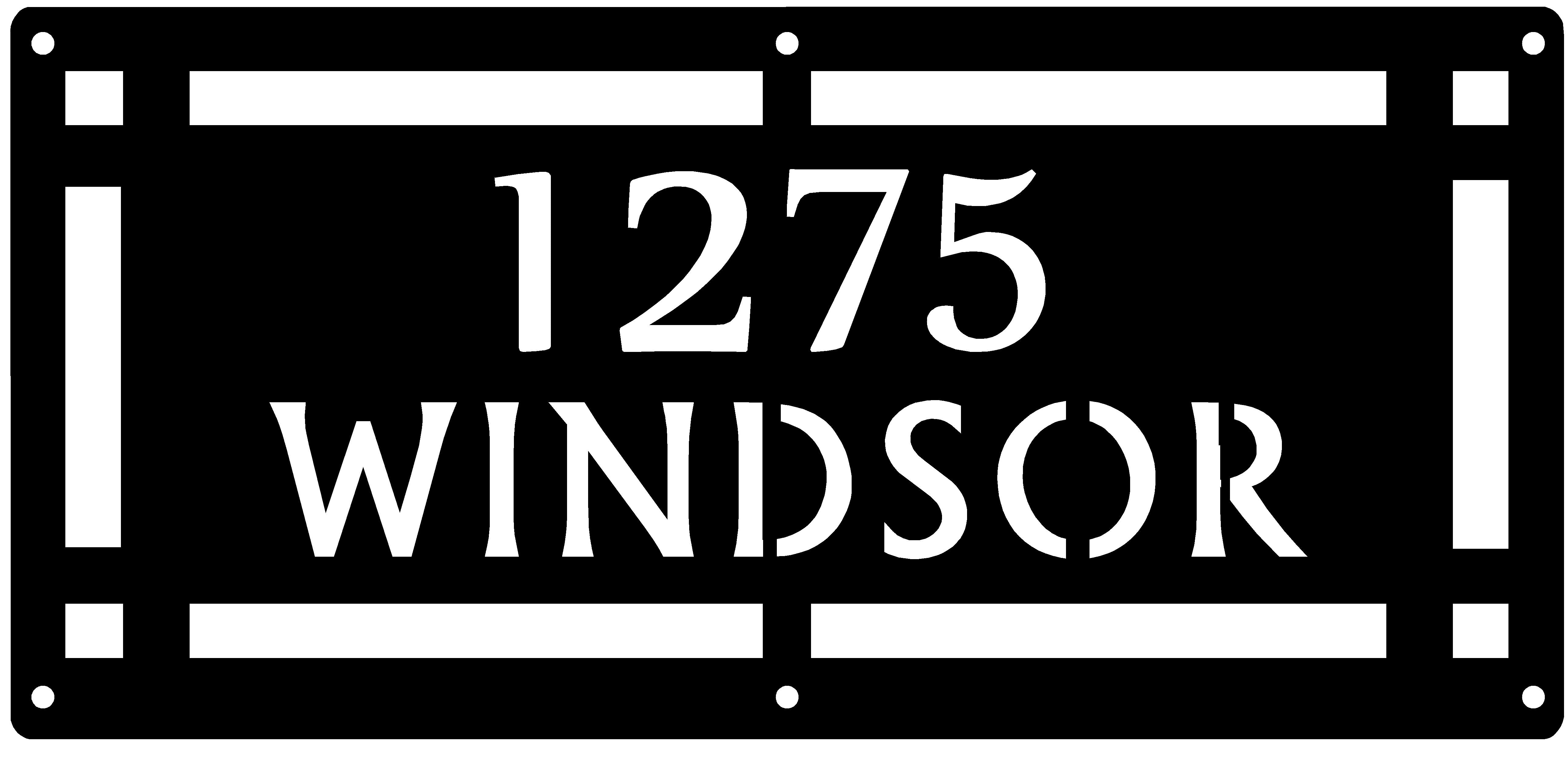 Arts & Crafts Style Address Sign - Horizontal - The Metal Peddler Address Signs address sign, House sign, numbers, Personalized Signs, personalizetext, porch