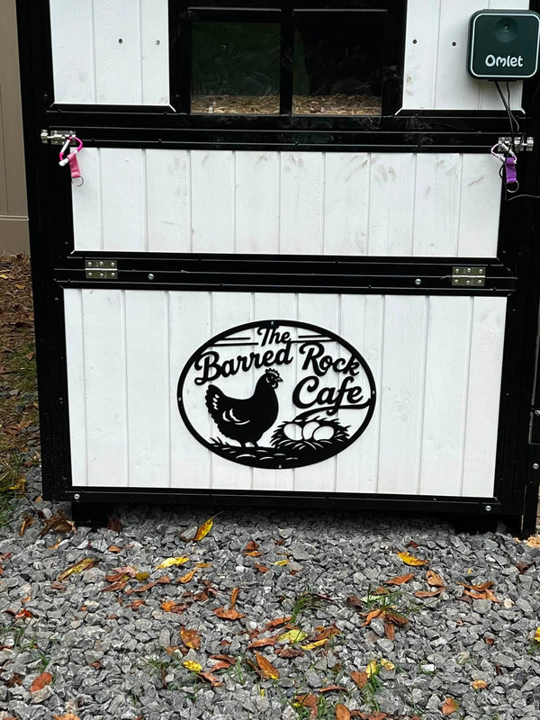 Barred Rock Cafe Chicken Sign