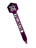 bee purple pollinator stake