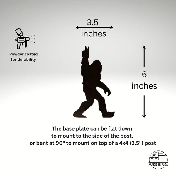 Bigfoot Fence Post Topper