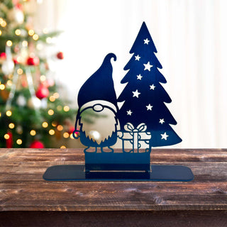 Gnome with Christmas tree and parcel