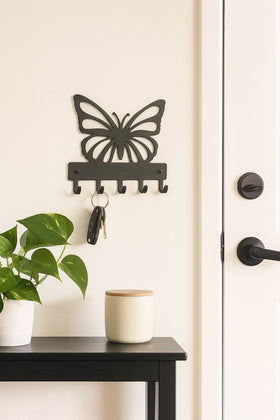 Butterfly Key Holder with 5 Hooks