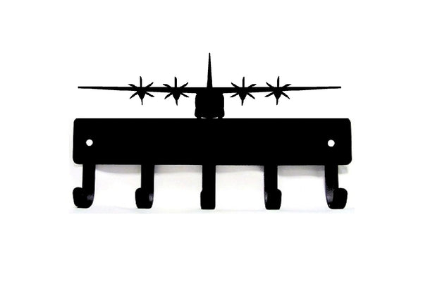 Black metal wall hooks with super hercules plane design on a white background