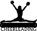 Cheerleading Wall Art -  Cheerleader Split Design | Customizable The Metal Peddler