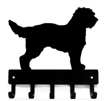 Cockapoo Dog Key Rack/ Leash Hanger with 5 hooks