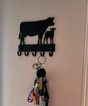 Cow & Calf Farm - Key Holder/ Rack - The Metal Peddler Key Rack cattle, cow, farm, Inv-T, key rack, not-dog