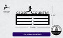 Cross Country (Female) Medal Holder – Metal Display Rack for Runners