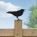Cawing Crow Fence Post Topper