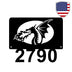 Fire Dragon Address Sign – Open Number Metal Art The Metal Peddler