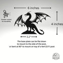 Fierce Dragon Fence Post Topper