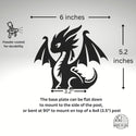 Youthful Dragon Fence Post Topper