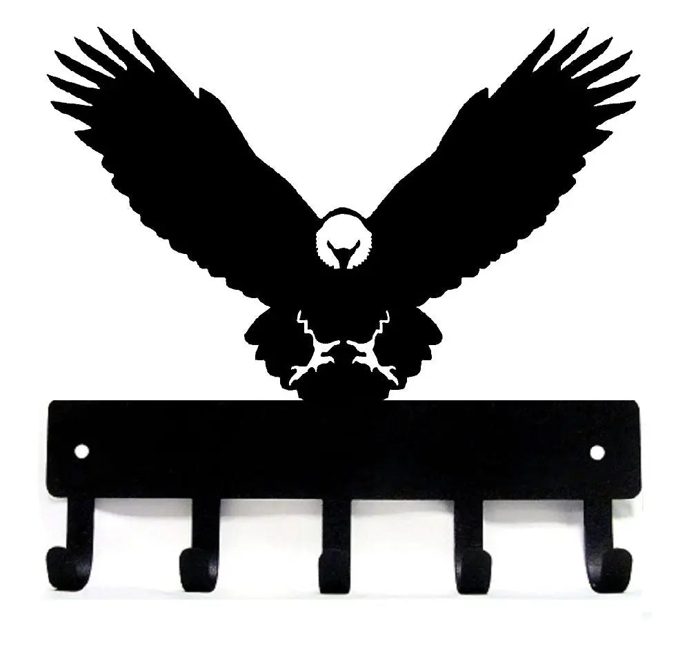 Eagle Key Rack with 5 Hooks | The Metal Peddler