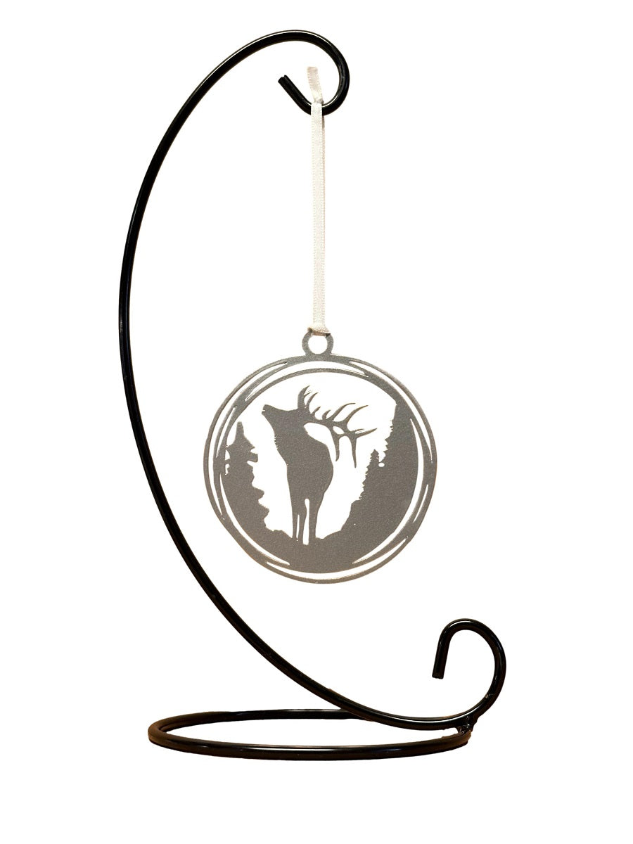 Christmas Tree Ornament with a Majestic Elk