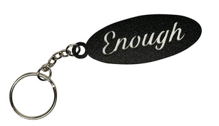 Affirmation Keychain: Worthy or Enough - The Metal Peddler Keychains key fob, keychain, keyring