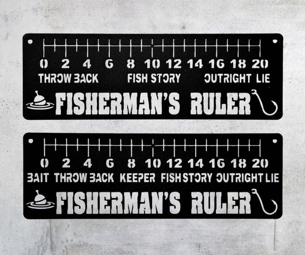 Fisherman’s Ruler Metal Wall Art – 2 Designs
