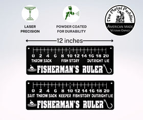 Fisherman’s Ruler Metal Wall Art – 2 Designs - 0