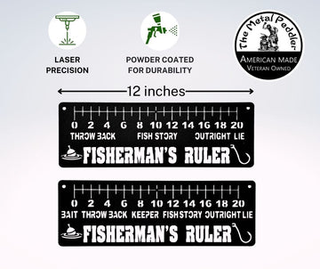 Fisherman’s Ruler Metal Wall Art – 2 Designs - 0