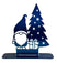 Holiday Gnome Christmas Tree & Gift - The Metal Peddler Holiday Decor Christmas, festive, Gnomes, holiday, Inv-T, seasonal, winter