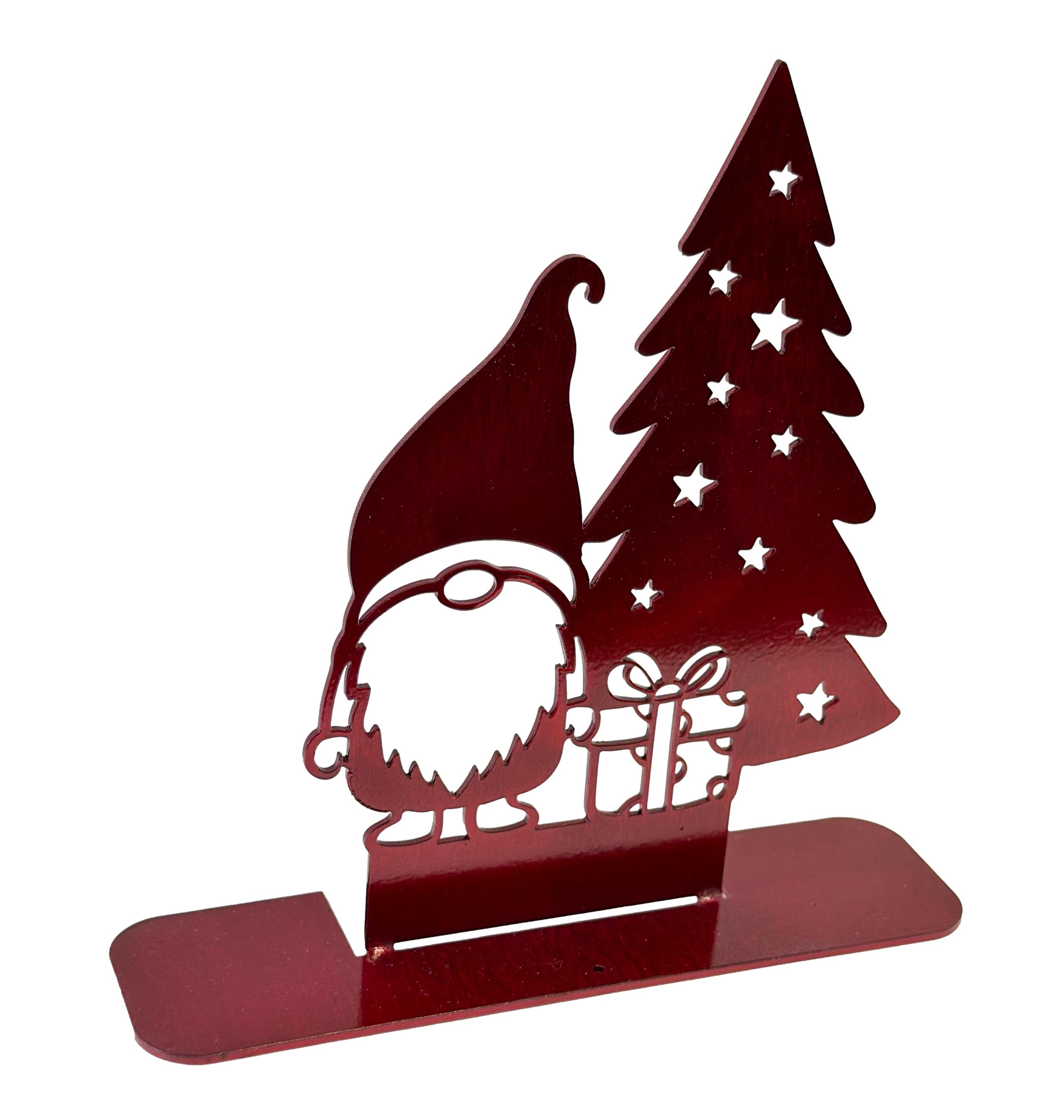 Holiday Gnome Christmas Tree & Gift - The Metal Peddler Holiday Decor Christmas, festive, Gnomes, holiday, Inv-T, seasonal, winter