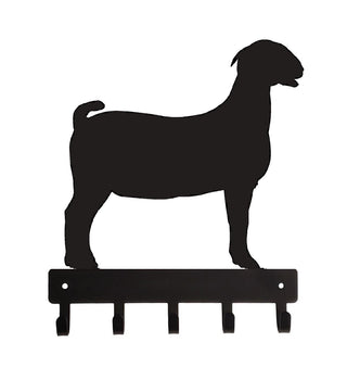 Boer Goat Key Rack with 5 hooks - The Metal Peddler Key Rack farm, Goat, key rack, not-dog