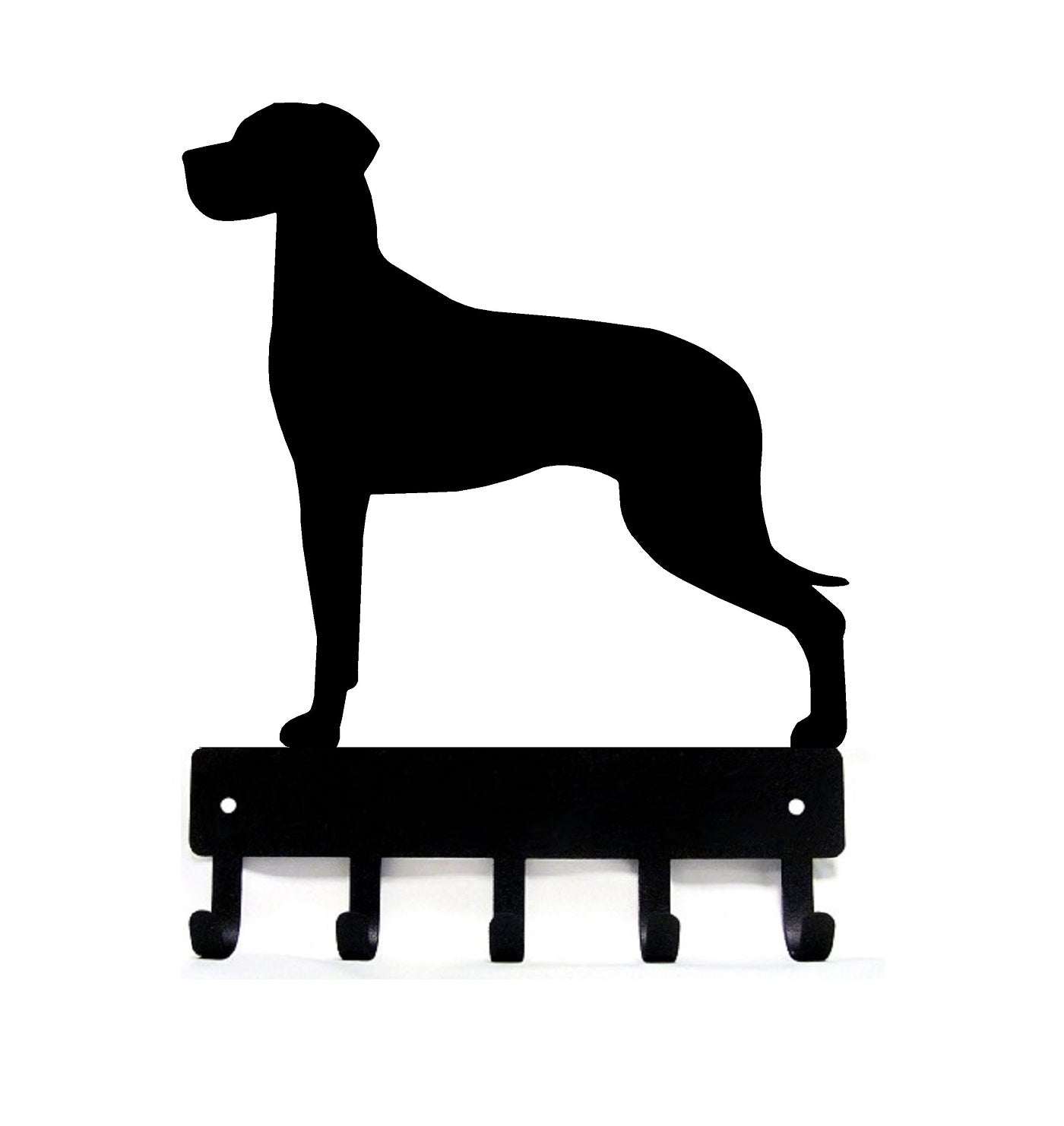 Great Dane Dog Key Rack/ Leash Hanger - The Metal Peddler Key Rack breed, Breed G, Dog, Great Dane, Inv-T, key rack, leash Hanger, SALE