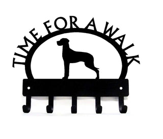 Great Dane TIME FOR A WALK Dog Key Rack & Leash Holder - The Metal Peddler Key Rack Breed G, Dog, Great Dane, key rack, leash rack