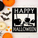Happy Halloween Candy Sign - The Metal Peddler Decorative Plaques Fall, Halloween, holiday, porch, wall art, wall decor